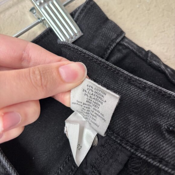 Splendid High Rise Cropped Ankle Essential Black Skinny Jeans - Picture 8 of 10